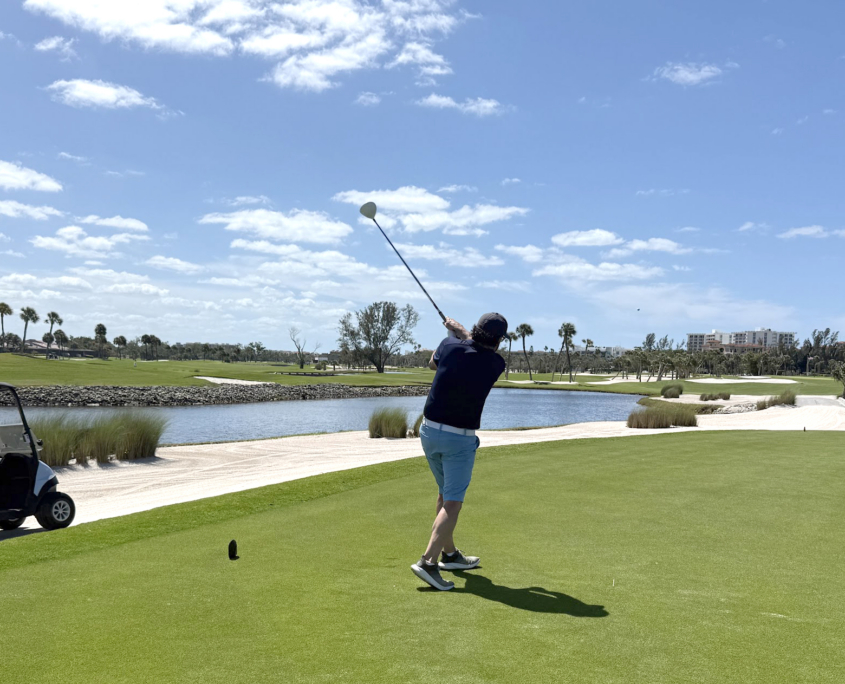 Mark golfing at Longboat Key Club & Resort